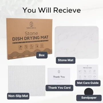 Absorbent Drying Stone Mat - Stylish Kitchen Essential