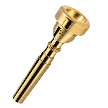 Cheerock 3C Trumpet Mouthpiece - Gold Plated Brass Quality