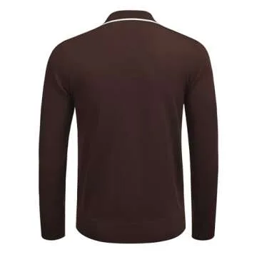 Stylish COOFANDY Men's Quarter Zip Polo for All Seasons