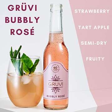 Gruvi Non-Alcoholic Beer and Wine Variety Pack - Refreshing 20-Pack