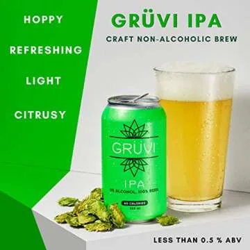 Gruvi Non-Alcoholic Beer and Wine Variety Pack