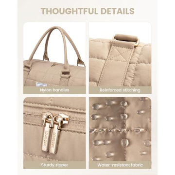 LOVEVOOK Lightweight Weekender Bag with Shoe Compartment