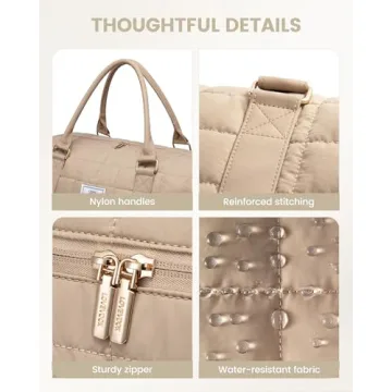 LOVEVOOK Lightweight Weekender Bag with Shoe Compartment