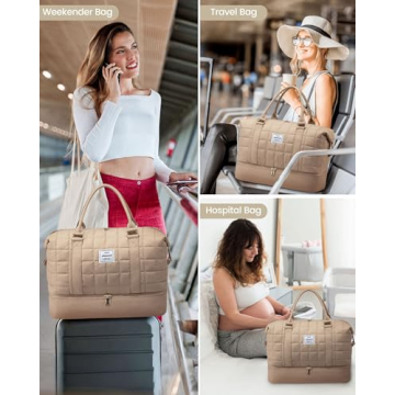 LOVEVOOK Lightweight Weekender Bag with Shoe Compartment