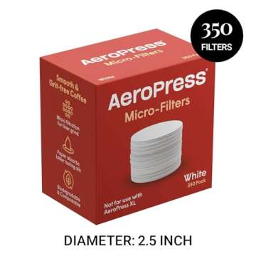 AeroPress Replacement Filter Pack - 350 Microfilters for Coffee