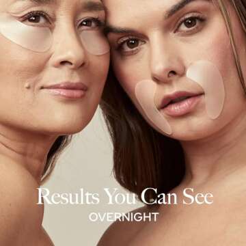 SiO Beauty Eye and Smile Lift Anti-Wrinkle Patches 4 Week Supply - Overnight Under Eye Mask Pads For Dark Circles - Silicone Skin Treatment For Wrinkles