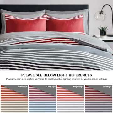 Comfort Spaces Twin XL Comforter Sets with Sheets - Bed in a Bag 6 Pieces Teen Bedding Sets Twin XL,...