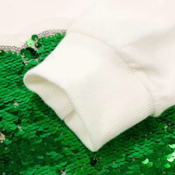 RETSUGO Girls St Patricks Day Shirt Lucky Shamrock Tops St Patricks Day Sweater Baby Girls Sweatshirt T-Shirt Irish Clover Tee 5t/8205