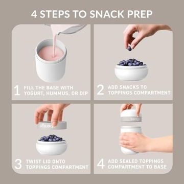 Bentgo Snack Cup Leak-Proof Reusable Container Dishwasher Safe