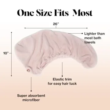 Kitsch Microfiber Hair Towel - Fast Drying and Anti-Frizz