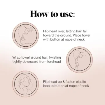 Kitsch Microfiber Hair Towel - Fast Drying and Anti-Frizz