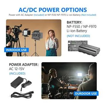 Neewer Advanced 2.4G 660 LED Video Light, Dimmable Bi-Color LED Panel with LCD Screen and 2.4G Wireless Remote