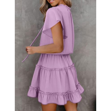 Stylish Dokotoo Women’s Flowy Mini Dress for Summer Elegance