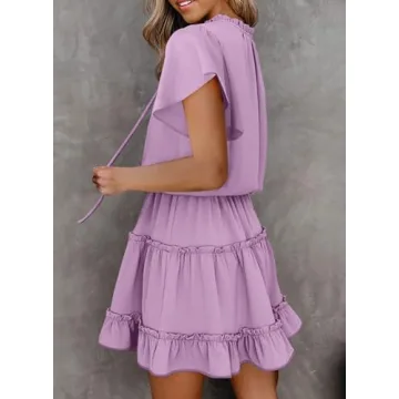 Stylish Dokotoo Women’s Flowy Mini Dress for Summer Elegance