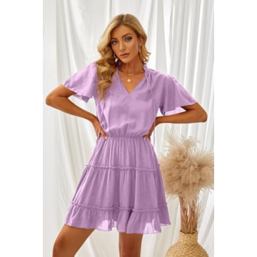 Stylish Dokotoo Women’s Flowy Mini Dress for Summer Elegance
