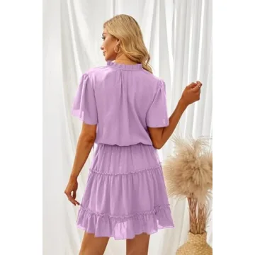 Stylish Dokotoo Women’s Flowy Mini Dress for Summer Elegance