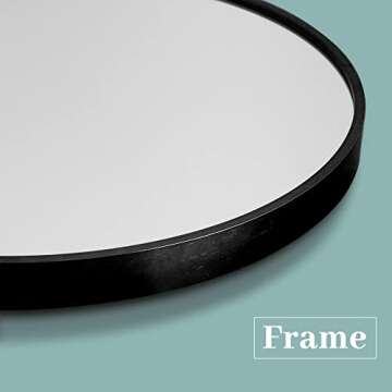 PexFix Arched Full Length Mirror Full Length Floor Mirror Floor Mirror Full Length Arched Wall Mirror Full Body Wall Mirror Sleek Arched-Top Mirror,Black,71''×28''