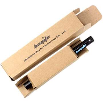 bayite 1/2 Inch X 6 Inch Large Ferro Rods Ferrocerium Rod Drilled Survival Fire Starter Flint Steel with Toggle Lanyard Hole for Camping Emergency