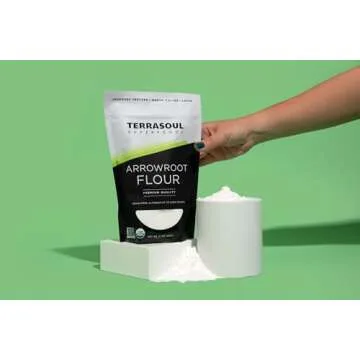 Terrasoul Superfoods Organic Arrowroot Flour, 1 Lb - Gluten-free | Improves Texture for Keto Baking | Doesn't Alter Flavor