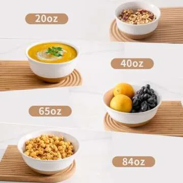 Stylish Hasense Ceramic Mixing Bowls Set for Your Kitchen