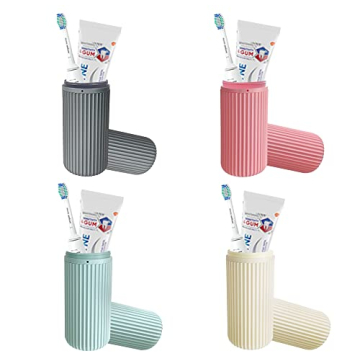 8 Pack Travel Toothbrush Case - Portable & Breathable Holder