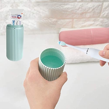 8 Pack Travel Toothbrush Case - Portable & Breathable Holder