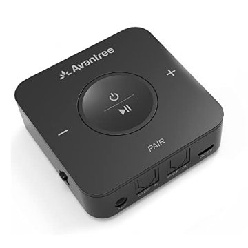Avantree TC417 Bluetooth Transmitter Receiver for TV, 20H Playtime, aptX Low Latency