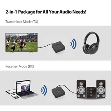 Avantree TC417 Bluetooth Audio Adapter for TV & Headphones