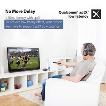 Avantree TC417 Bluetooth Audio Adapter for TV & Headphones