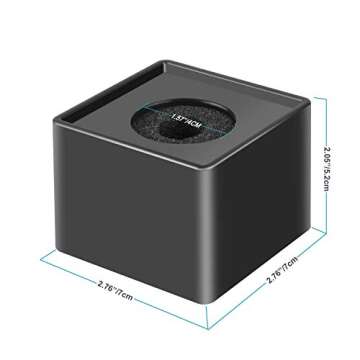 Onwon 2 Pieces Portable Square Cube Shaped Interview Mic Microphone Flag Station Logo Superior ABS M...