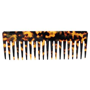 France Luxe Wide Tooth Styling Comb - Tokyo: Handmade Excellence for Thick Hair