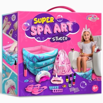 Kids Spa Kit for Girls Toy - Nail Polish Set for Girls Gifts 7-12 - Foot Spa Day Girl for Manicures ...