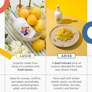 Brightland Infused Olive Oils, The Artist Capsule - Cold-Pressed Made with Early-Harvest Frantoio and Arbosana Olives - High Polyphenol & Infused Olive Oil - 12.7 Fl Oz (Pack of 4)