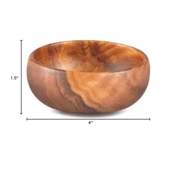 Acaciaware Round Calabash Bowl for Every Occasion