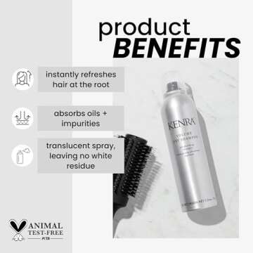 Kenra Volume Dry Shampoo | Oil Absorbing Shampoo | Translucent, Volume-Enhancing Spray | Instantly R...