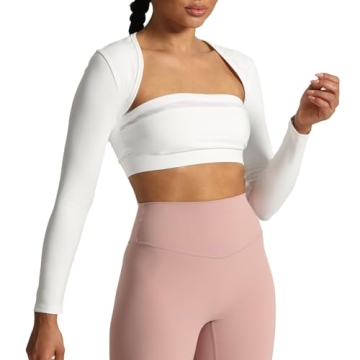 Aoxjox Women's Long Sleeve Crop Top Bolero Shrug