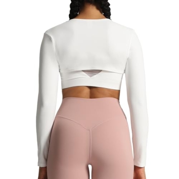 Aoxjox Women's Long Sleeve Crop Top Bolero Shrug