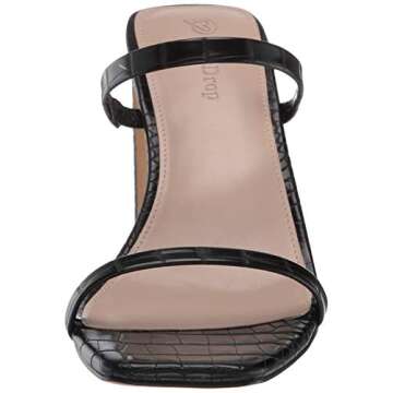 The Drop Women's Avery Sandal, Black, 10 B US