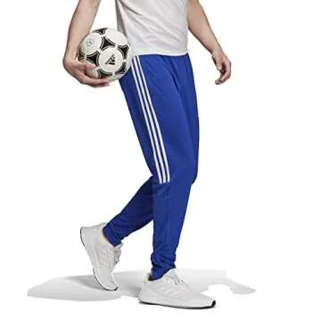 adidas Men's Aeroready Sereno Slim Tapered-Cut 3-stripes Pants, Team Royal Blue, Medium