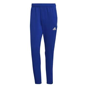 adidas Men's Aeroready Sereno Slim Tapered-Cut 3-stripes Pants, Team Royal Blue, Medium