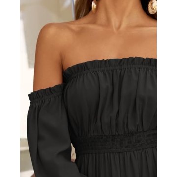 Chic ZESICA Off-Shoulder Maxi Dress for All Occasions