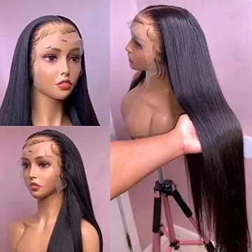 Gelbive Lace Front Wigs Human Hair 13x4 Glueless Lace Frontal Brazilian Virgin Human Hair Wigs for Black Women pre plucked with Baby Hair 20 inch