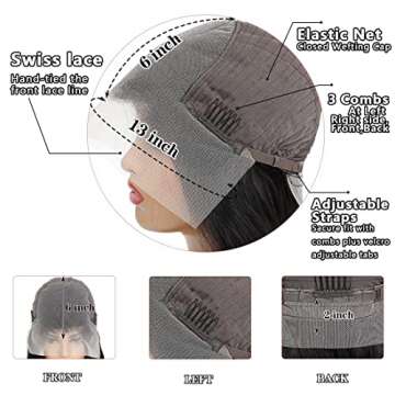 Gelbive Lace Front Wigs Human Hair 13x4 Glueless Lace Frontal Brazilian Virgin Human Hair Wigs for Black Women pre plucked with Baby Hair 20 inch