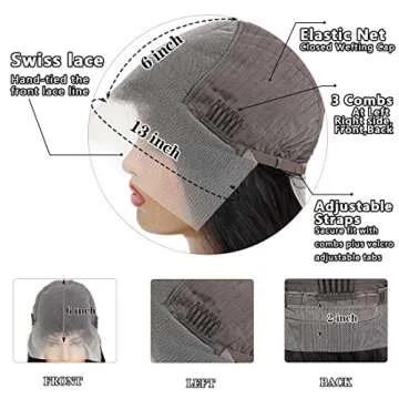 Gelbive Lace Front Wigs Human Hair 13x4 Glueless Lace Frontal Brazilian Virgin Human Hair Wigs for Black Women pre plucked with Baby Hair 20 inch