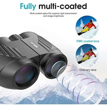 Lightweight Binoculars 20x25 for All Ages Outdoor Fun
