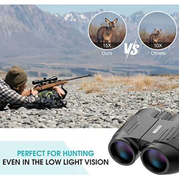 Lightweight Binoculars 20x25 for All Ages Outdoor Fun