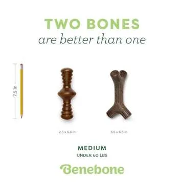 Benebone 2-Pack Maplestick and Zaggler Dog Chew Toys