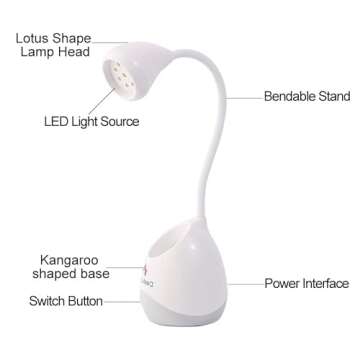 Bovmics 36W Rechargeable UV LED Nail Lamp, Gooseneck UV Light for Gel Nails Hands Free, Mini UV Light for Gel Nails with Nail Brush Holder,Portable Nail Dryer Nail for Travel Home & Salon Manicure