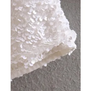 HYLLGUD Tie-Front Sequined Jacket for Effortless Glam