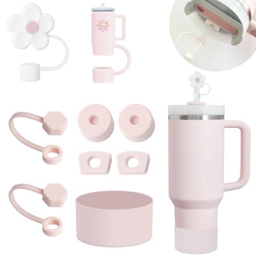 Stanley Cup Accessories Set in Rose Quartz
